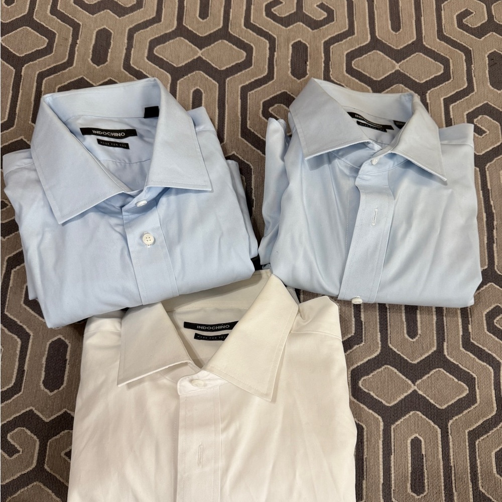 5 Custom Indochino Dress Shirts Small/ Medium